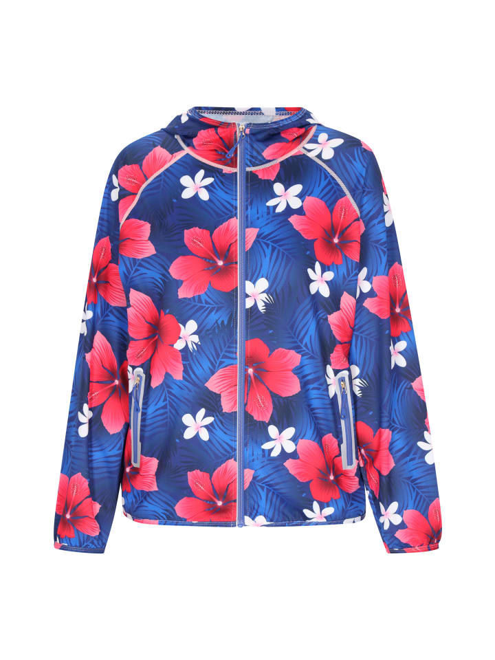 Women Jacket in Violet Multicolor