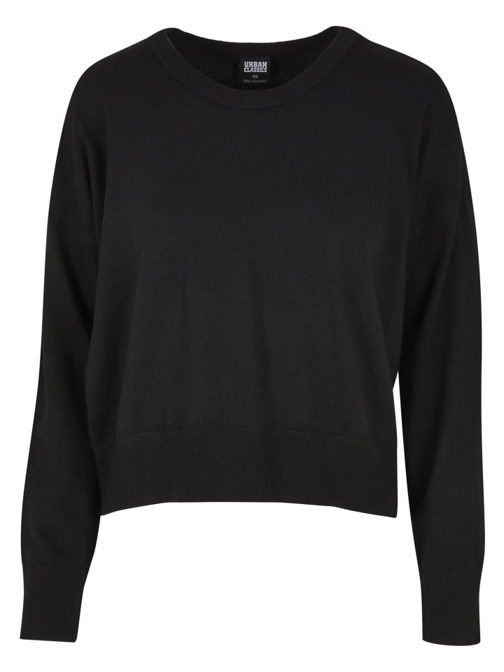 Crew Neck Jumper in black