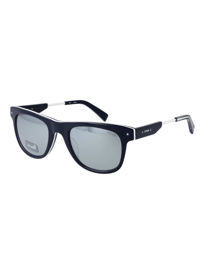 Herren Sonnenbrillen Quadrat Blau