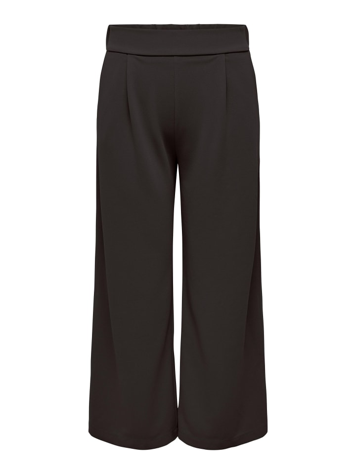 Hose mit weitem Beinschnitt in Black Coffee