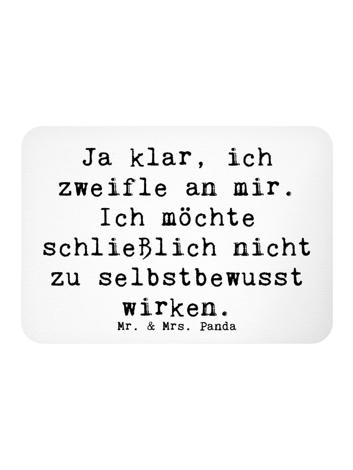 Fridge Magnet Spruch Selbstzweifel Charm mit Sp... in Weiß