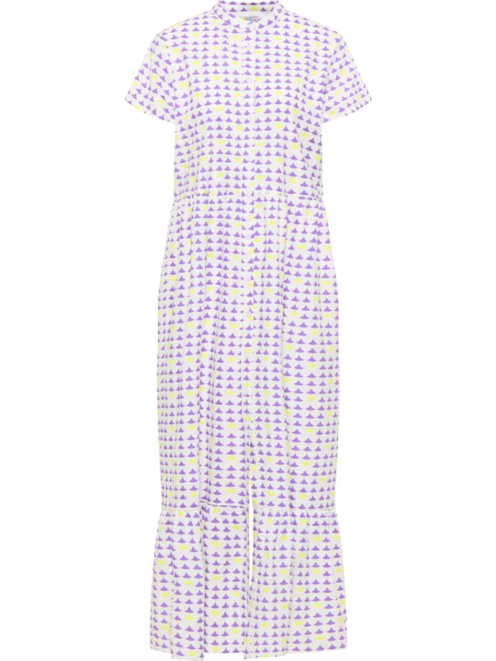 Damen Maxikleid Mit Allover-Print in Lila