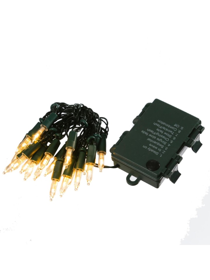 LED Lichterkette Pisello Weihnachtslichterkette 20 bernstein LED 1,9m in grün