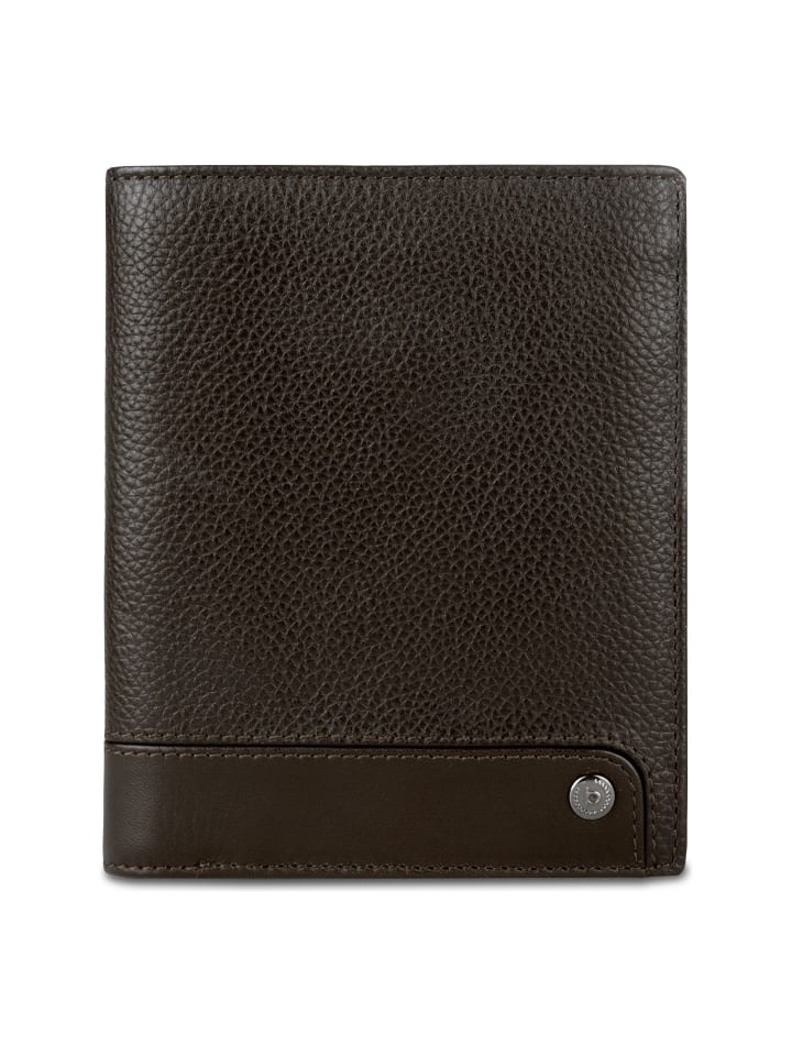 Due Geldbörse RFID Schutz Leder 10 cm braun