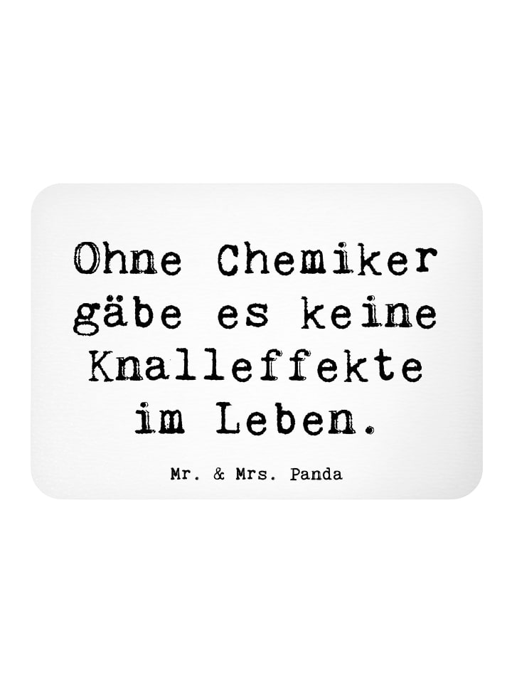 Magnet Spruch Chemiker Knalleffekte mit Spruch in Weiß