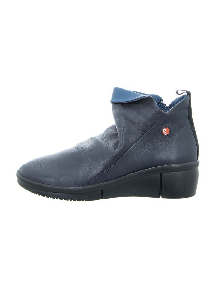 Keilstiefeletten in Blau