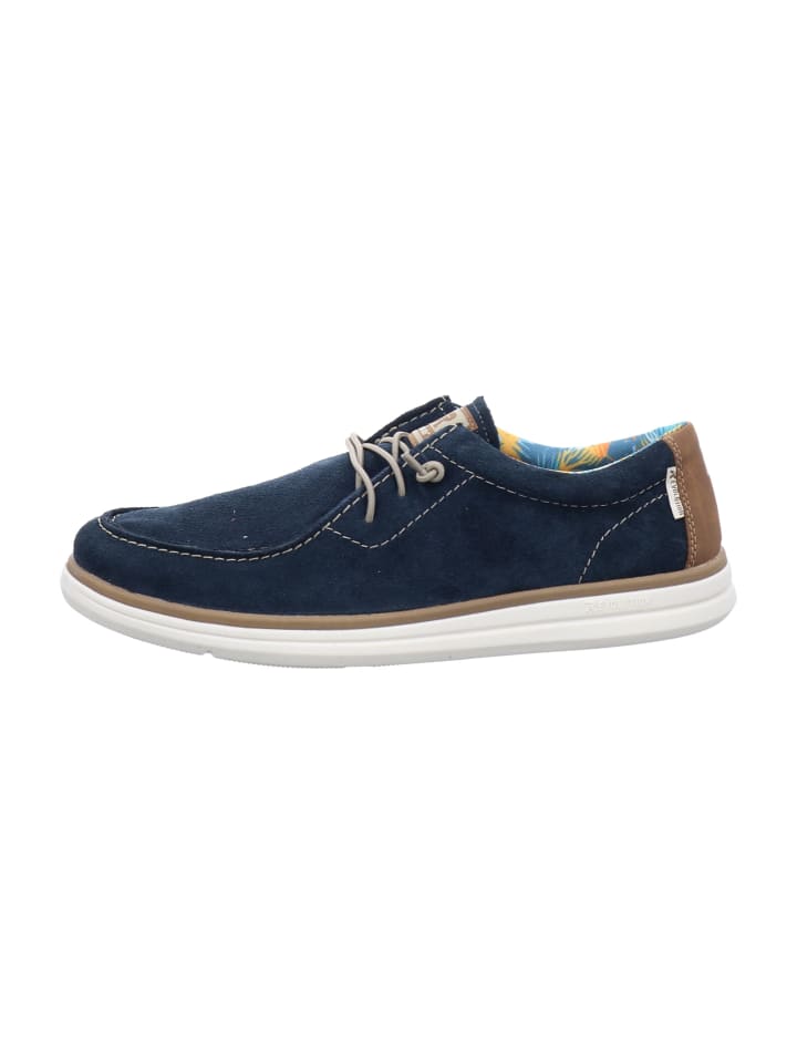 Mokassin Schnürschuhe in Blau