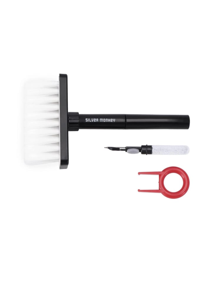 3-in-1-Reinigungsset für Tastatur und Kopfhörer - Reinigungs-Kit in Schwarz