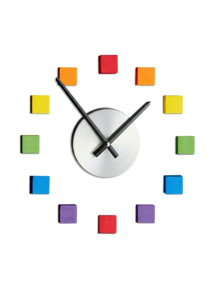Wanduhr "DIY" in Bunt
