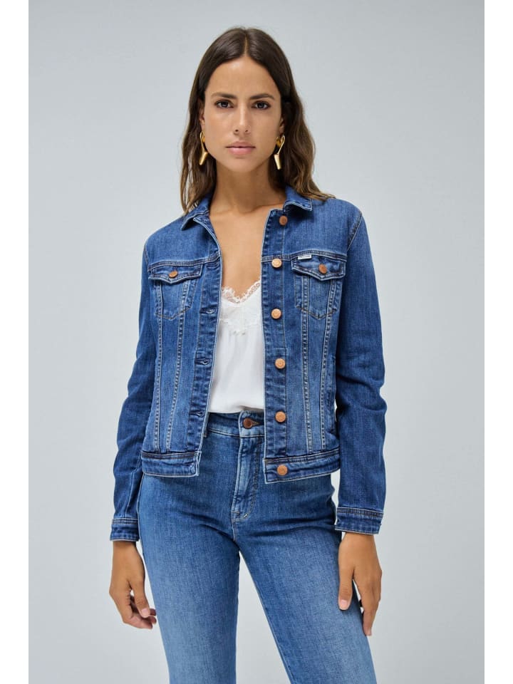 Jeansjacken Denim Trucker Jacket in Dark Wash
