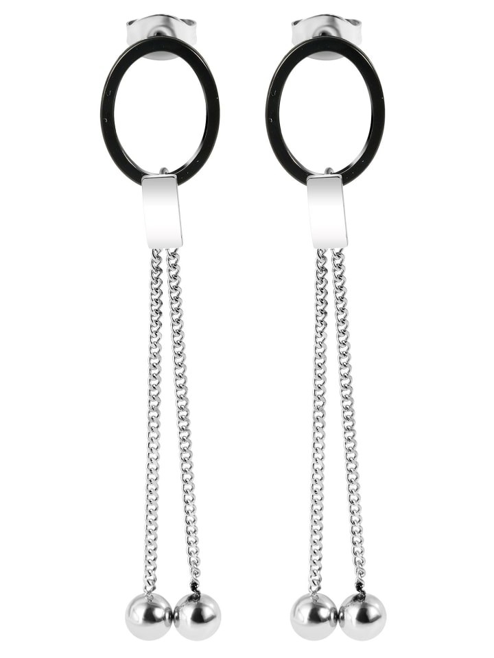 Damen Ohrringe – Ohrstecker aus Edelstahl in silber