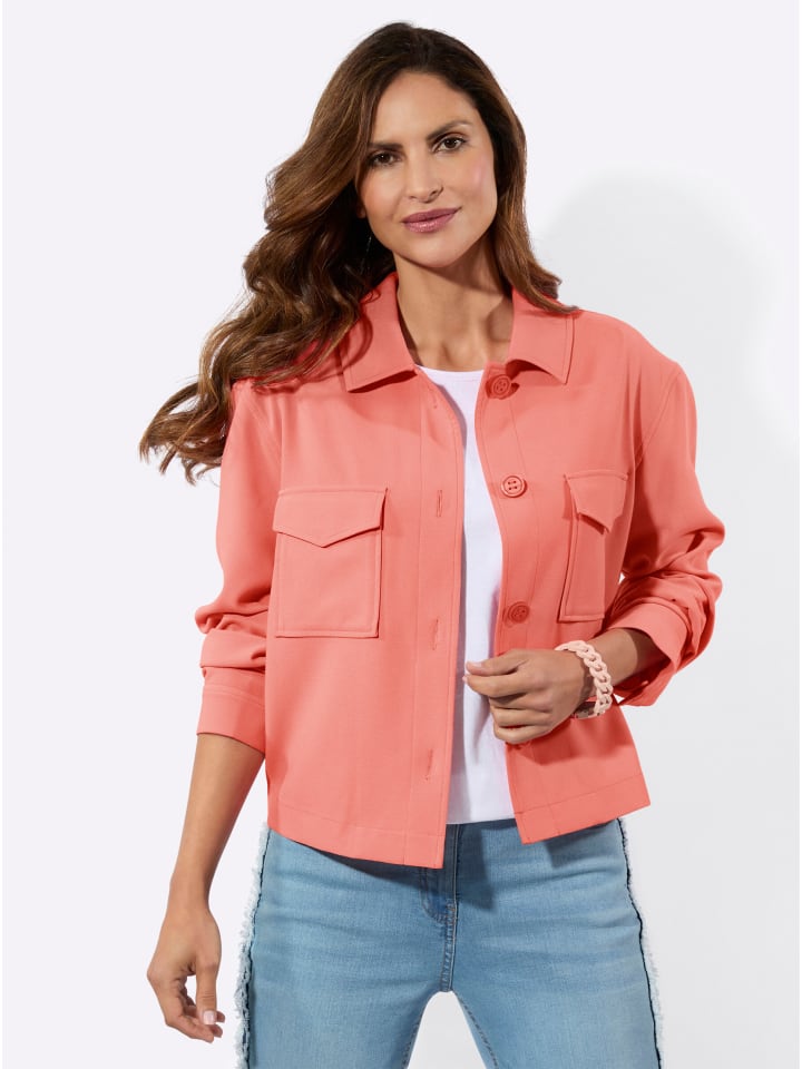 Blazer in koralle