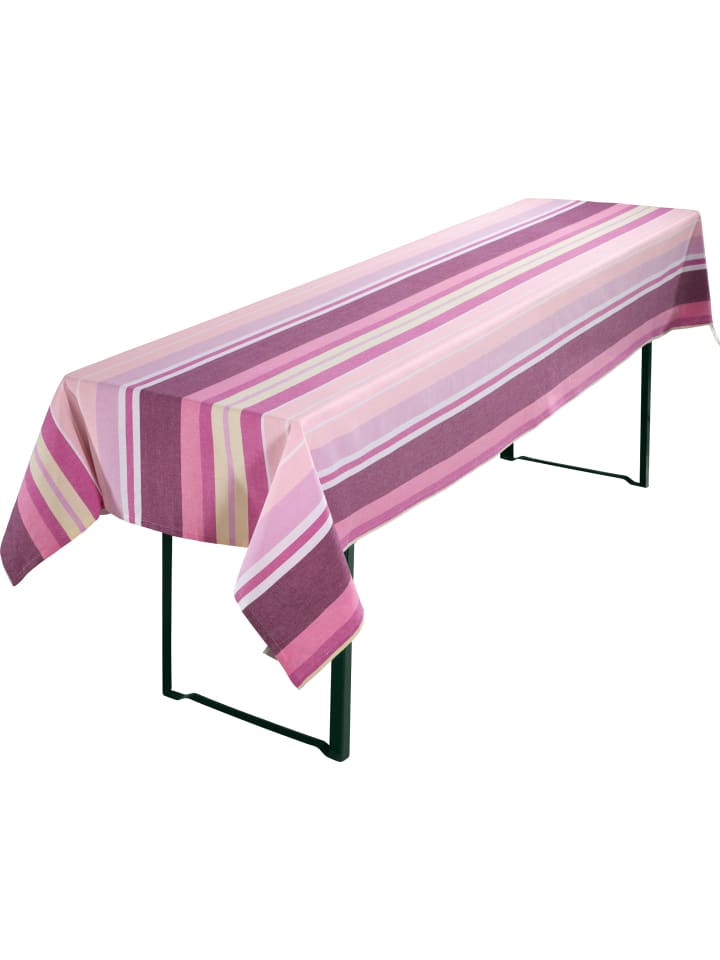 Baumwolle, Gewebt Biertisch-Tischdecke in pink