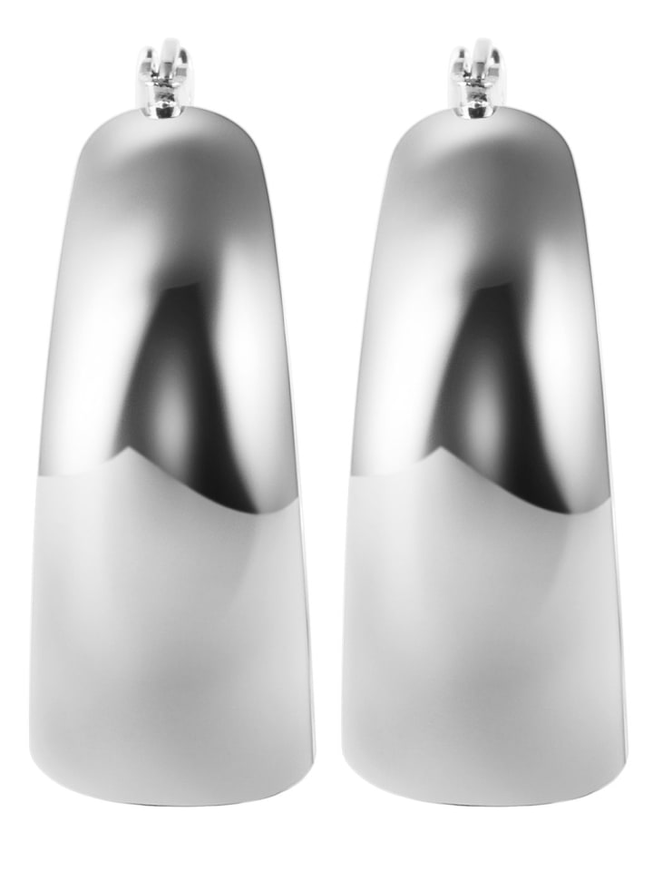 Damen Ohrringe – Creole aus Edelstahl in silber