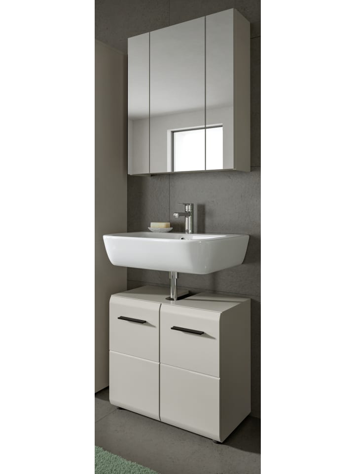 Badmöbel-Set Kaschmir 2-teilig 60 cm, Badschränke in modernem Design