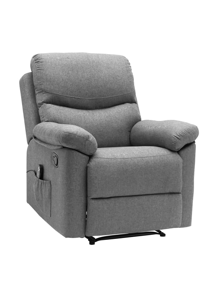 Massagestoel in Grau 86x101x95cm