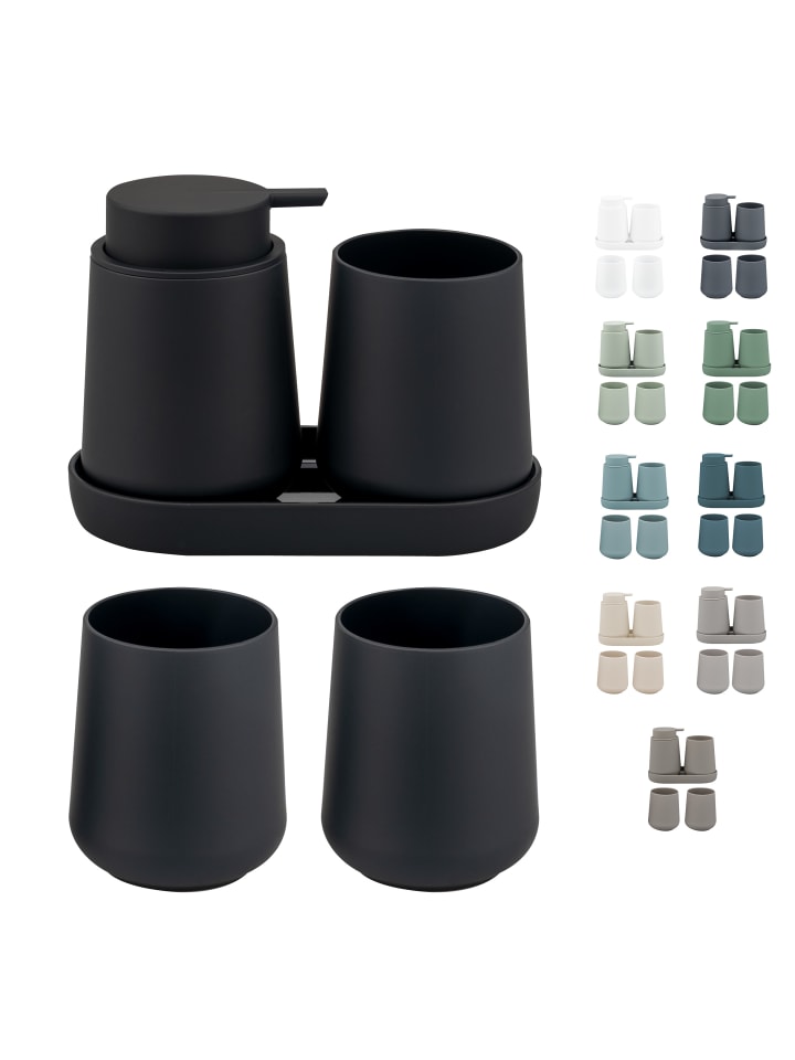 Bad-Accessoires Set TESERO 5tlg. ca. 8,5 x 12 x 9 cm (B/H/T)