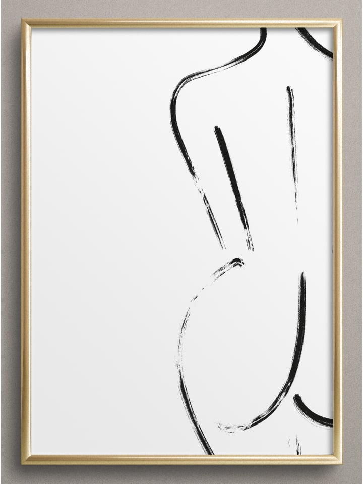 Poster / Kunstdruck "Naked" I Ohne Rahmen
