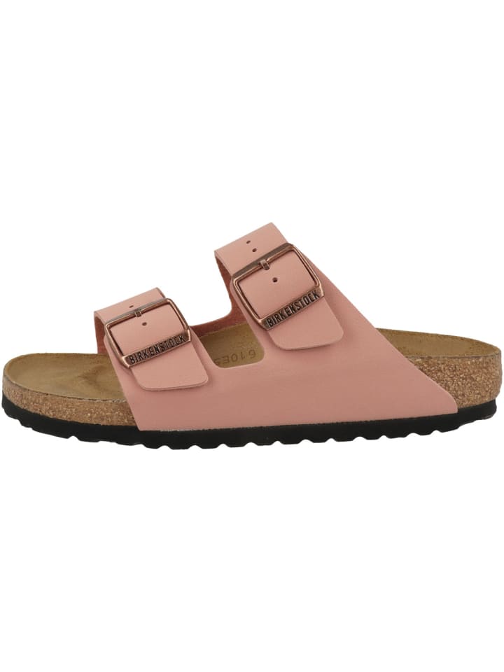 Sandale Arizona Birko-Flor Nubuk schmal in pink