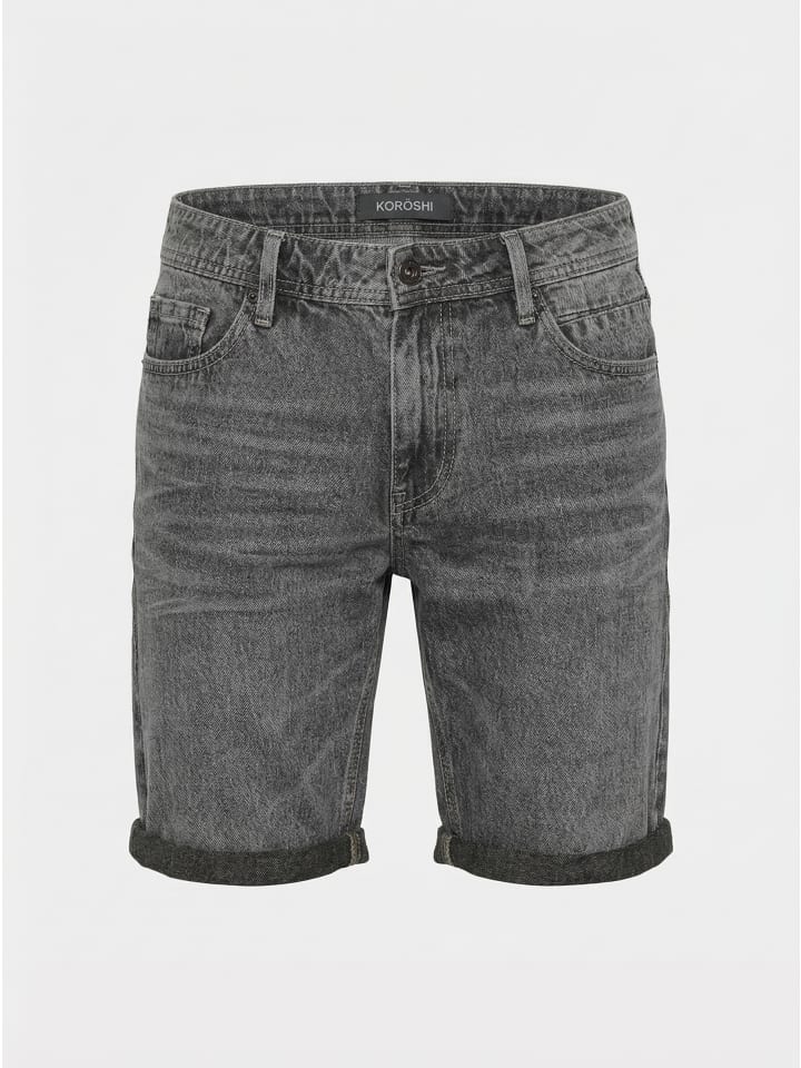 Denim-shorts fÃ¼r mÃ¤nner in Schwarzer denim