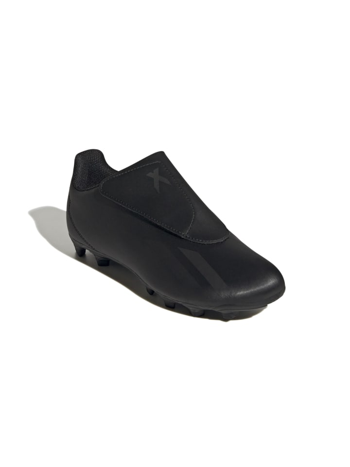 Fußballschuh X CRAZYFAST.4 VEL FxG J in cblack/cblack/cblack