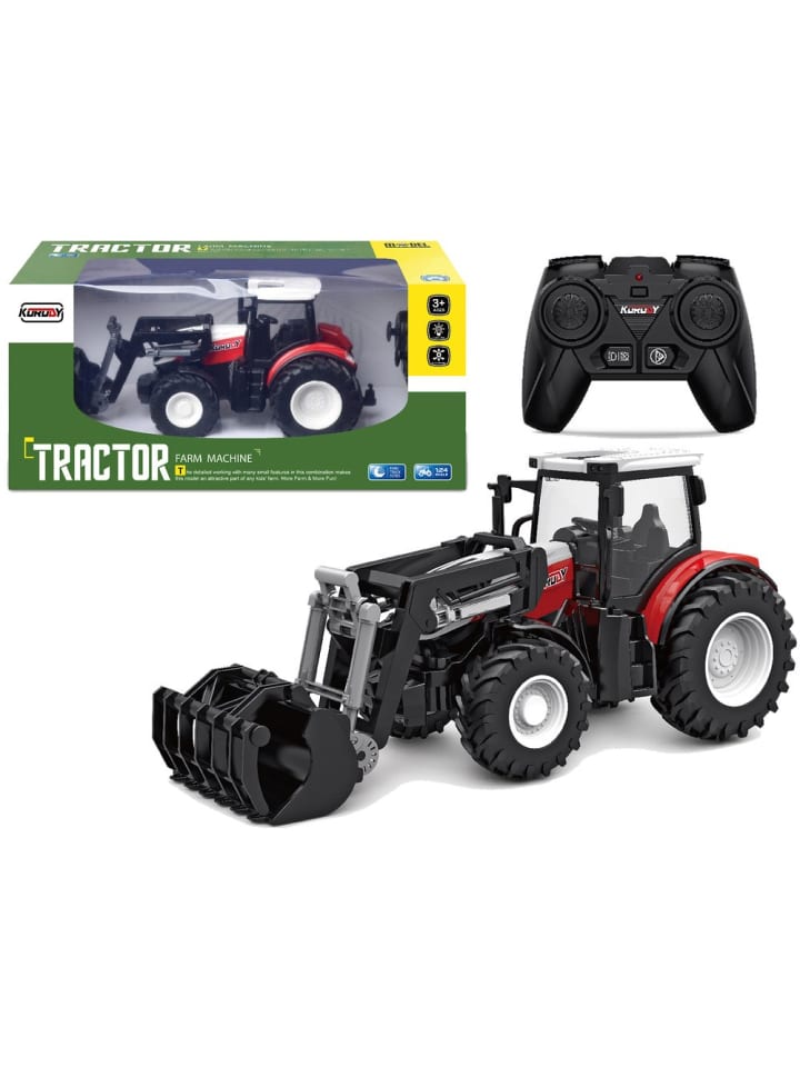 Roter ferngesteuerter Traktor 2.4G Moving Bucket 1:24