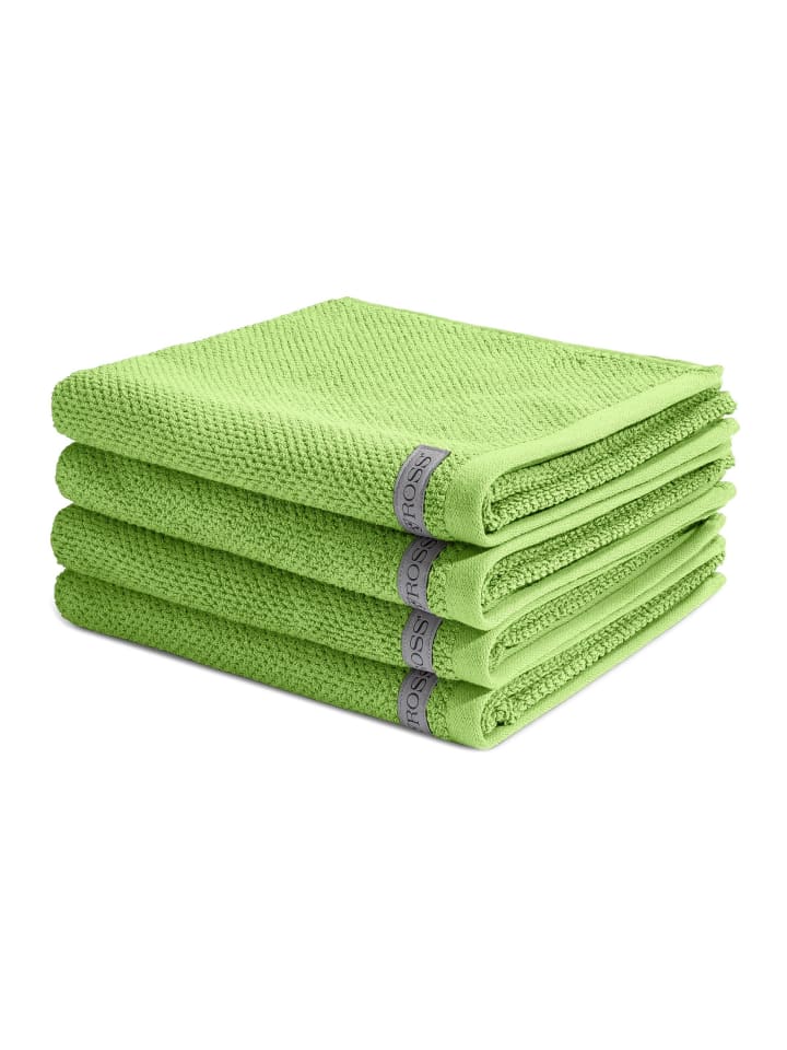 4 X Handtuch im Set Selection in Kiwi