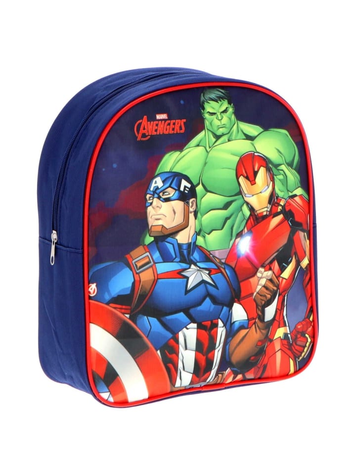 Rucksack – Bunter Superhelden-Schultasche für Fans von Avengers in Blau