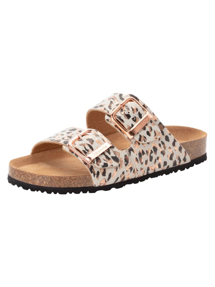 Pantolette in BEIGE/LEOPARD