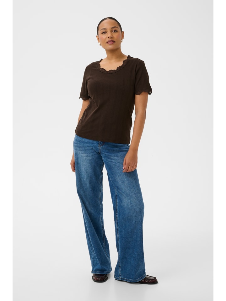 T-shirt KAdina Regular fit in Coffee Bean