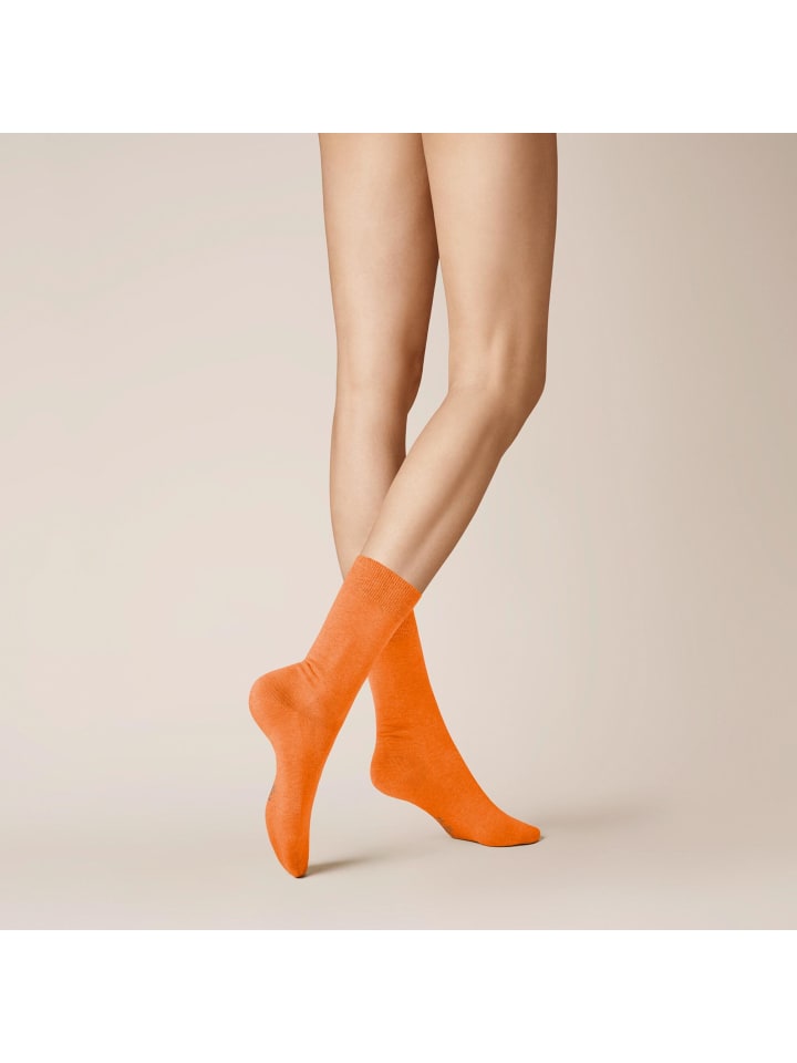 Socken Liz druckfrei in burnt red