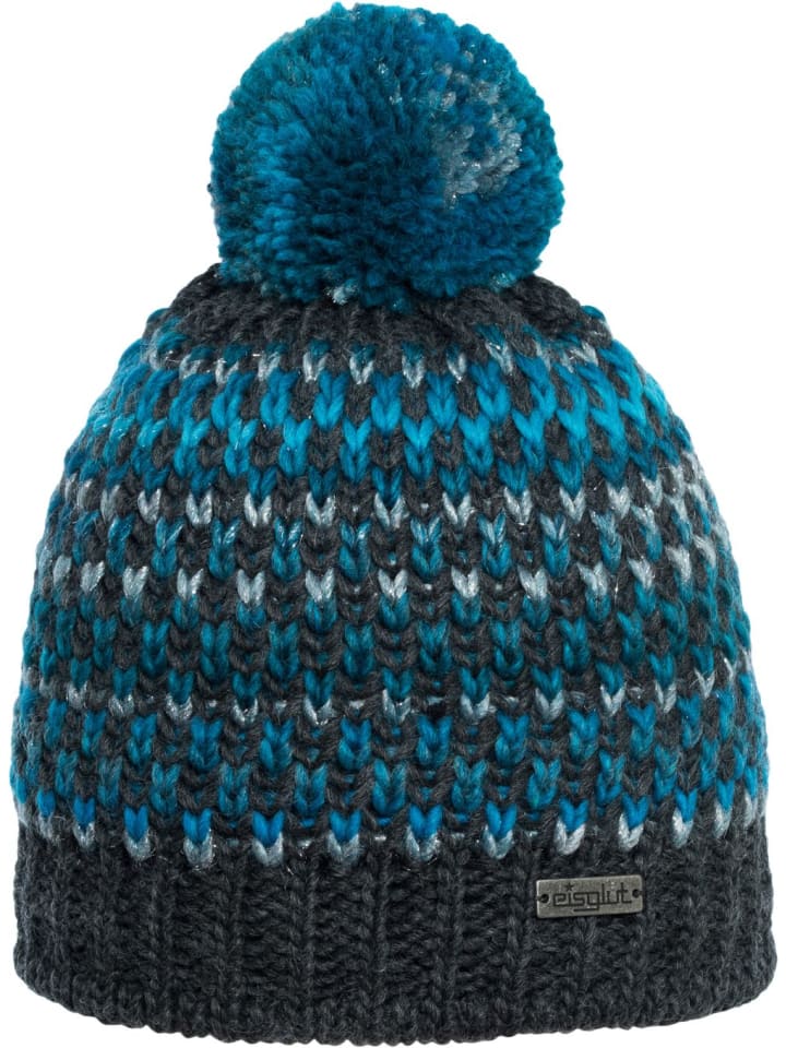 Strickmütze in blau