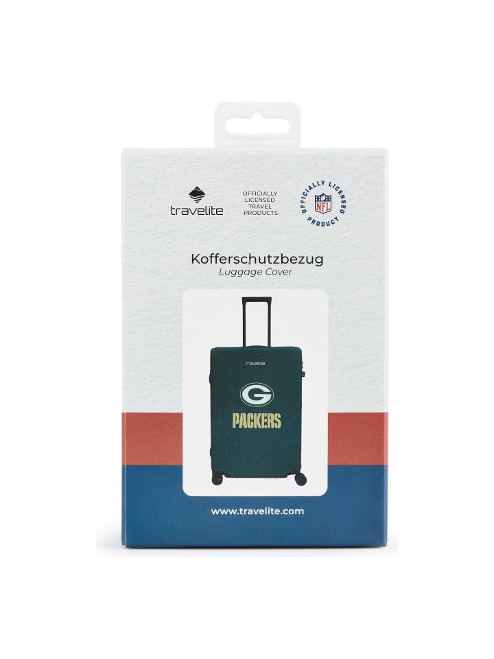 travelite x NFL Kofferschutzhülle 71 cm green bay packers