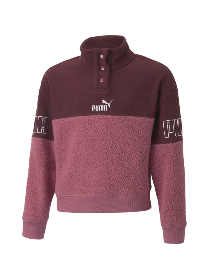 POWERWINTERIZED HALF-PLACKET CREW in Schwarz