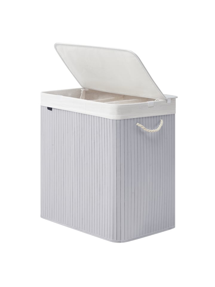 Wäschekorb Ronex in Grau - (B)40 x (H)61 x (T)60 cm
