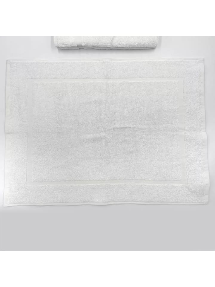Premium-Frottee-Badematte 50x70 cm, 630, Weiß