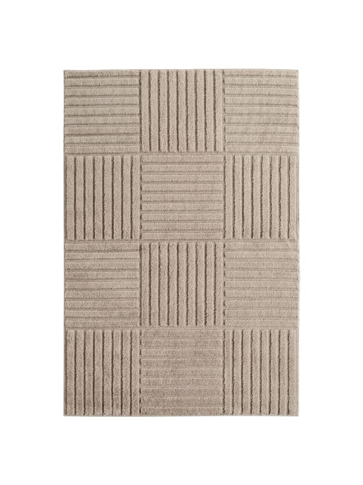 Kurzflor Teppich Art 1123 Läufer in Beige