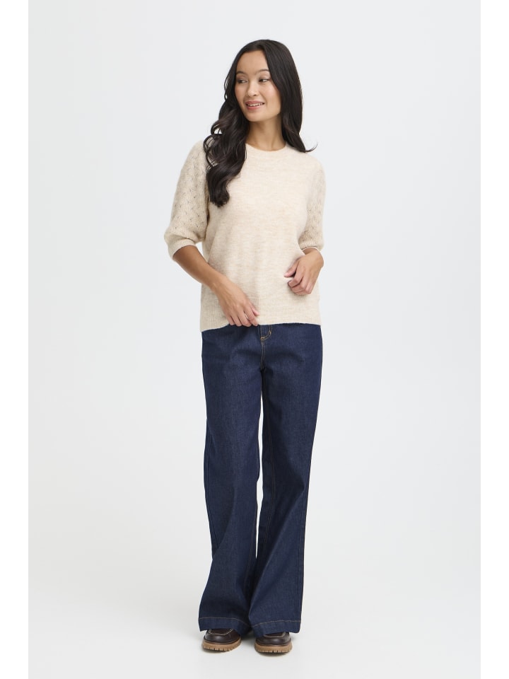Strickpullover FRKANVA Regular fit in Limestone melange