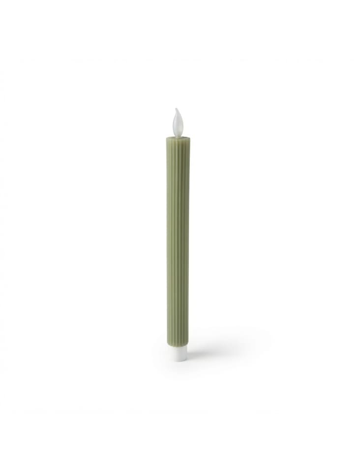 2 x LED Stabkerzen in Khaki