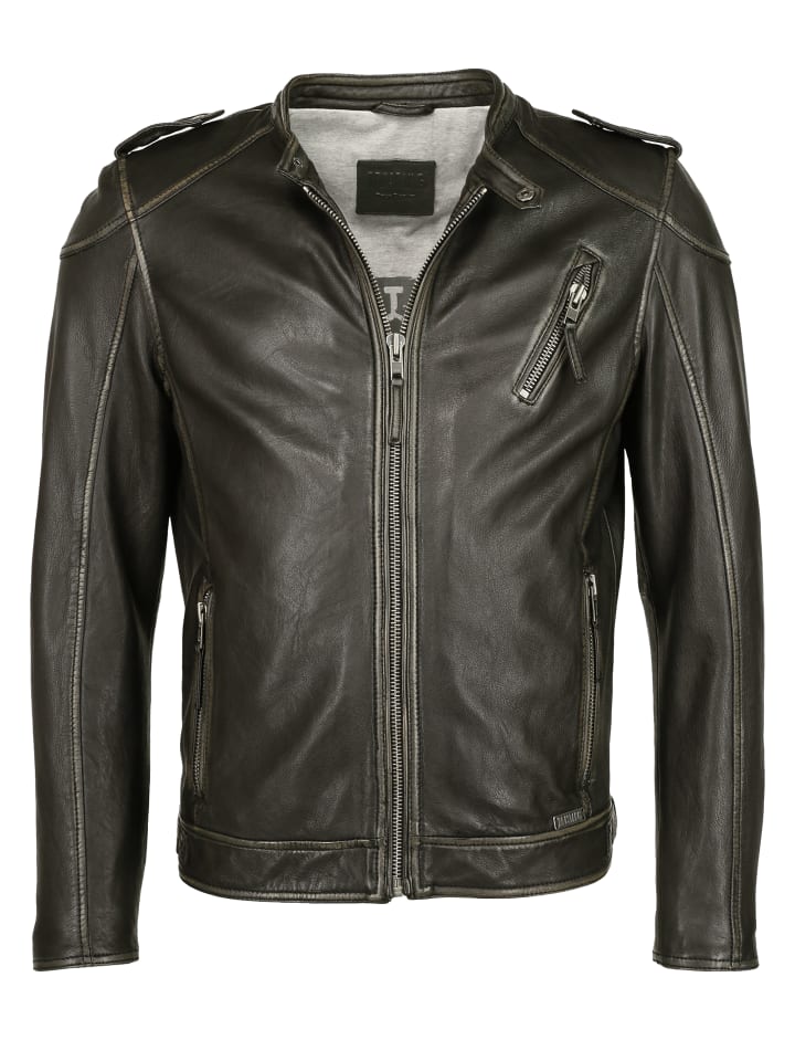 Lederjacke 31020136 in schwarz