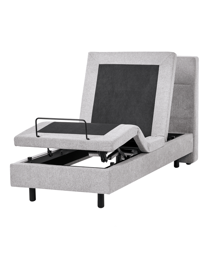 3-tlg Einzelbett VICEROY in Grau/Schwarz