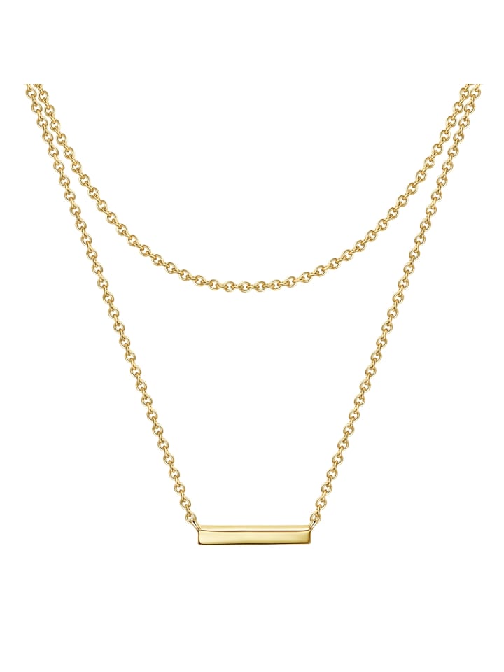Halskette aus Sterling Silber in gelbgold