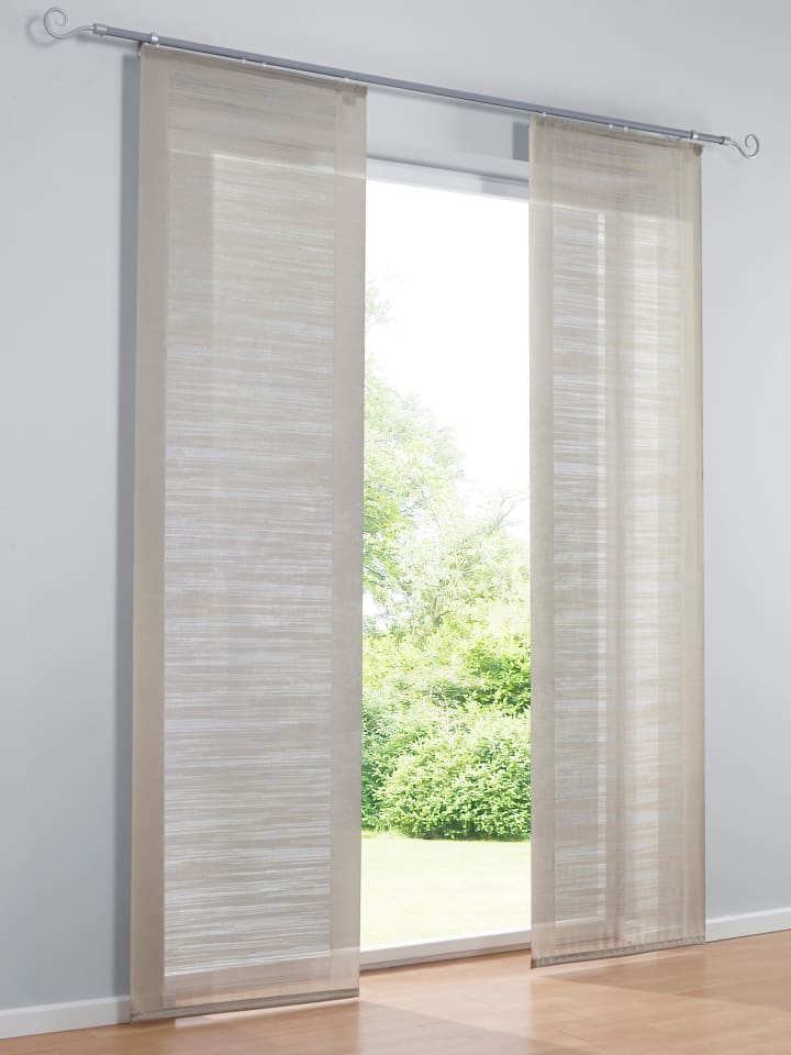 Schiebevorhang in taupe