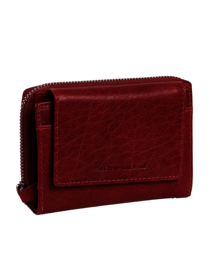 Hanoi Geldbörse RFID Schutz Leder 14.5 cm rot