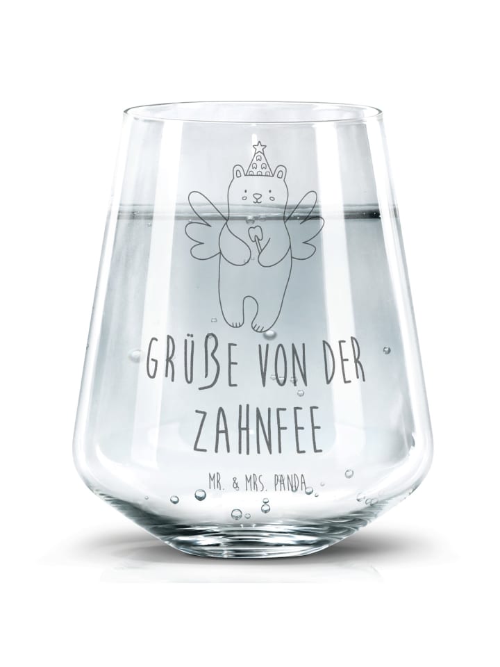 Tumbler Bär Zahnfee mit Spruch in Transparent