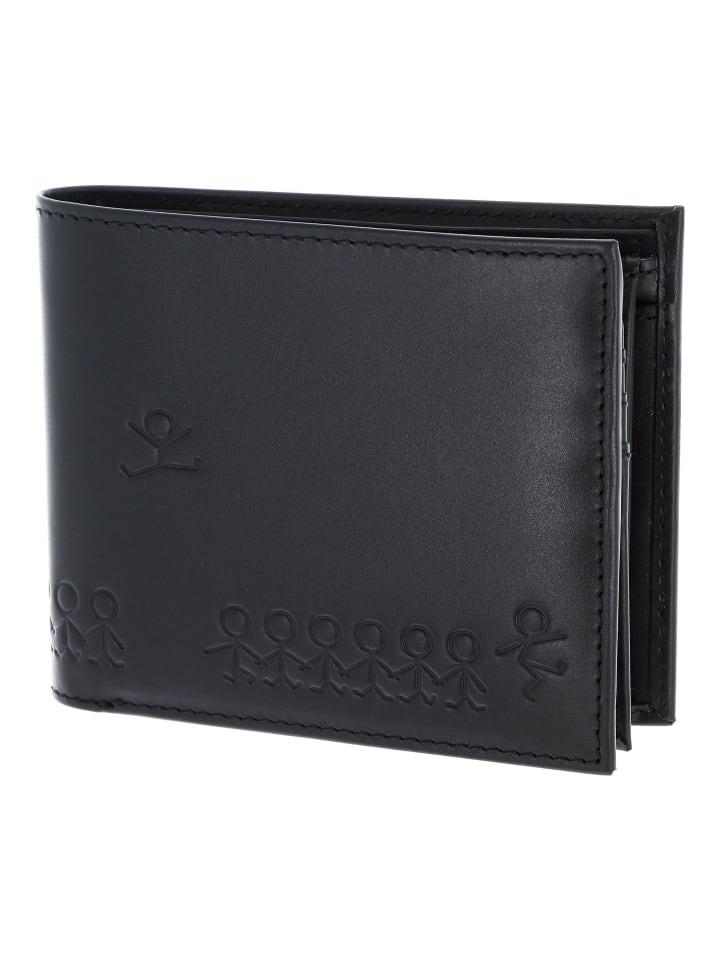 Leather Geldbörse RFID Schutz Leder 12 cm schwarz-jumping jack 2.0