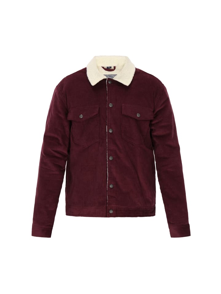 Men Jacket in burgundy