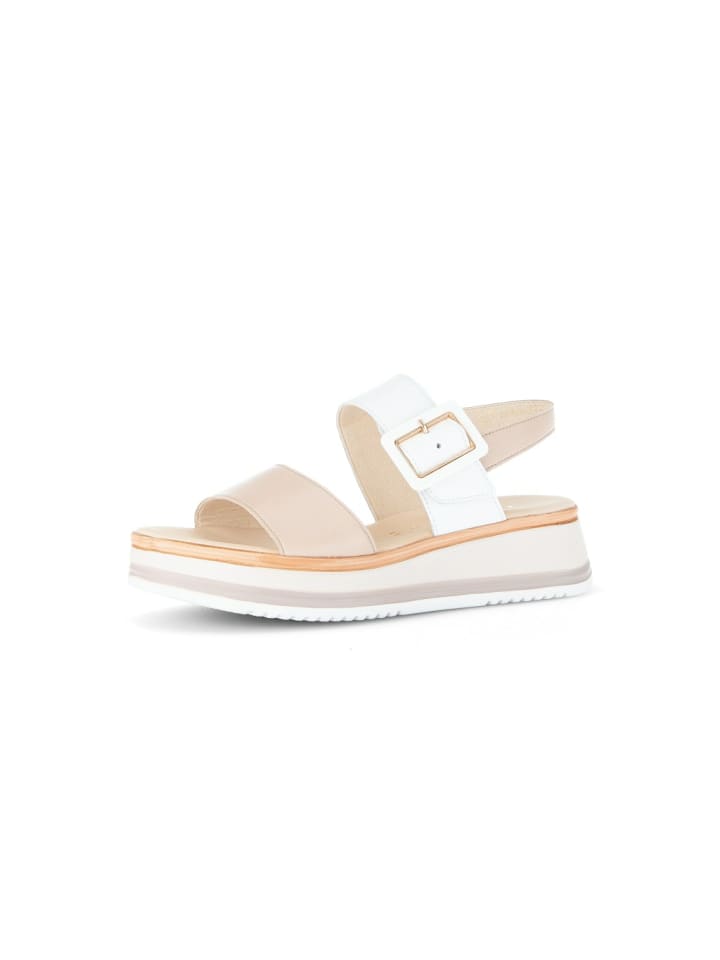 Plateau Sandalen für Damen in beige