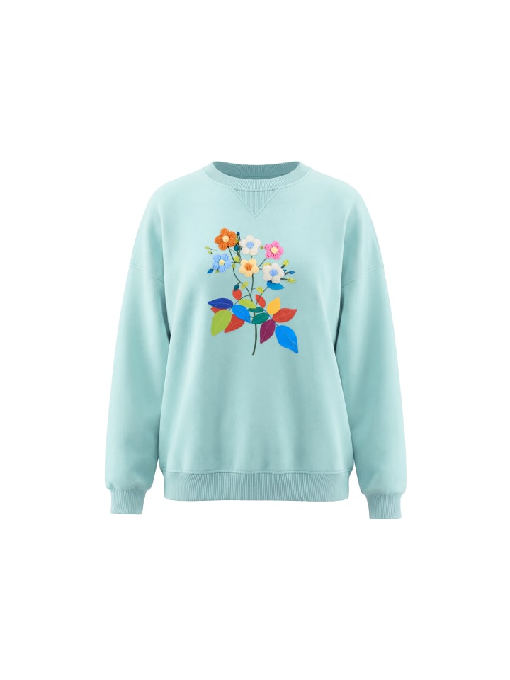 Women Sweatshirt in Aqua