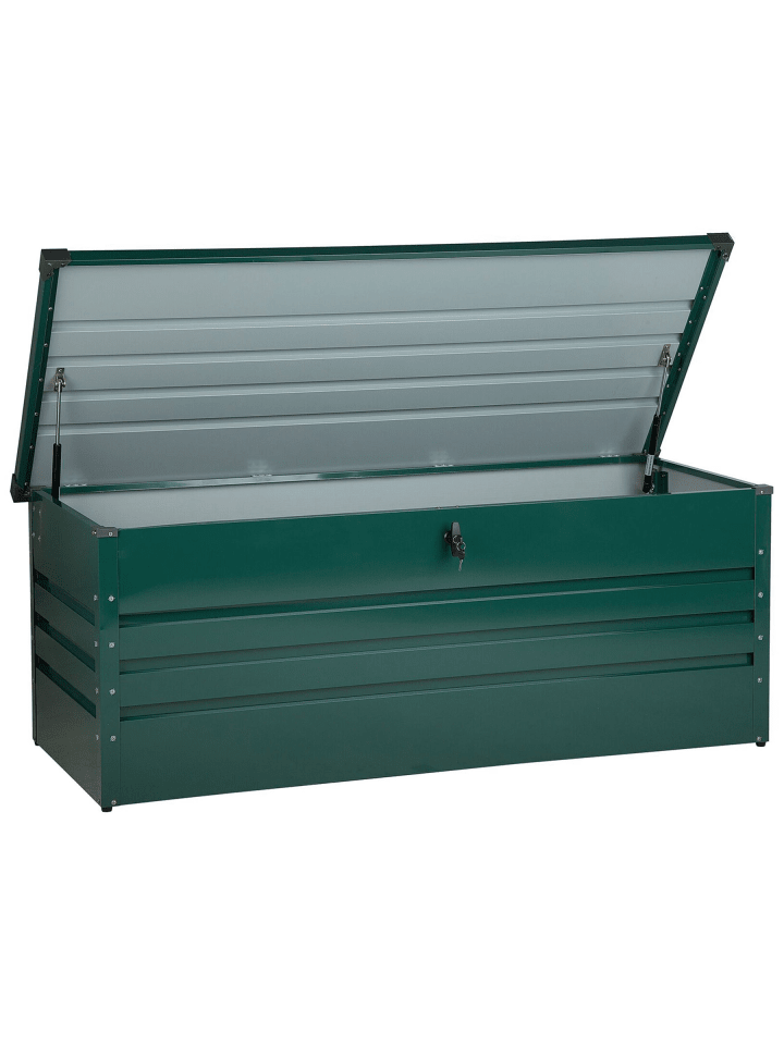 Truhe CEBROSA in Grün - (W) 165 x (H) 67 x (L) 70 cm